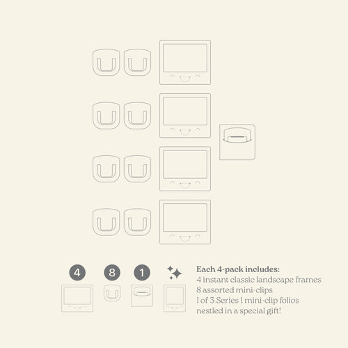 Instant Classic Landscape Frame 4-pack