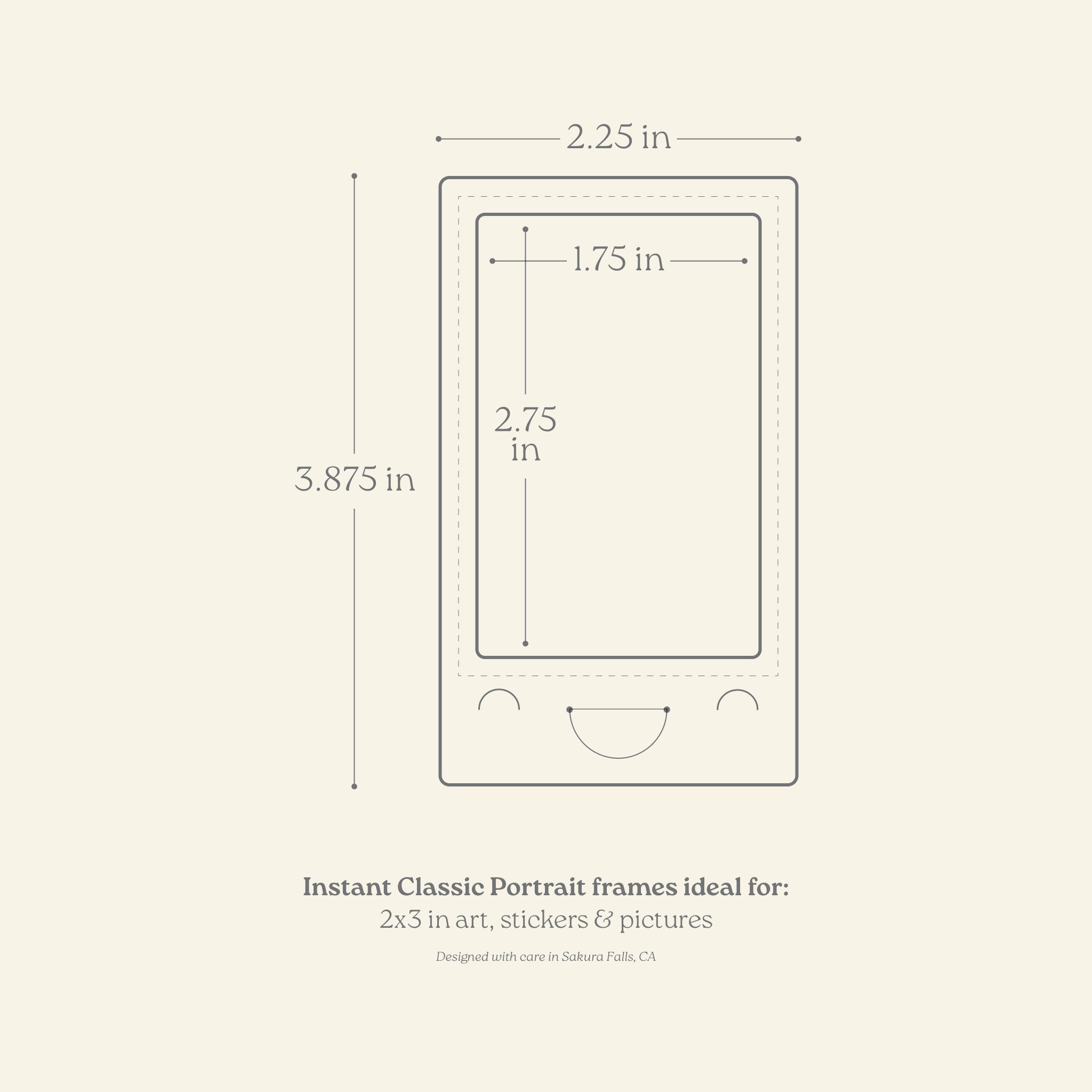 Instant Classic Portrait Frame 4-pack