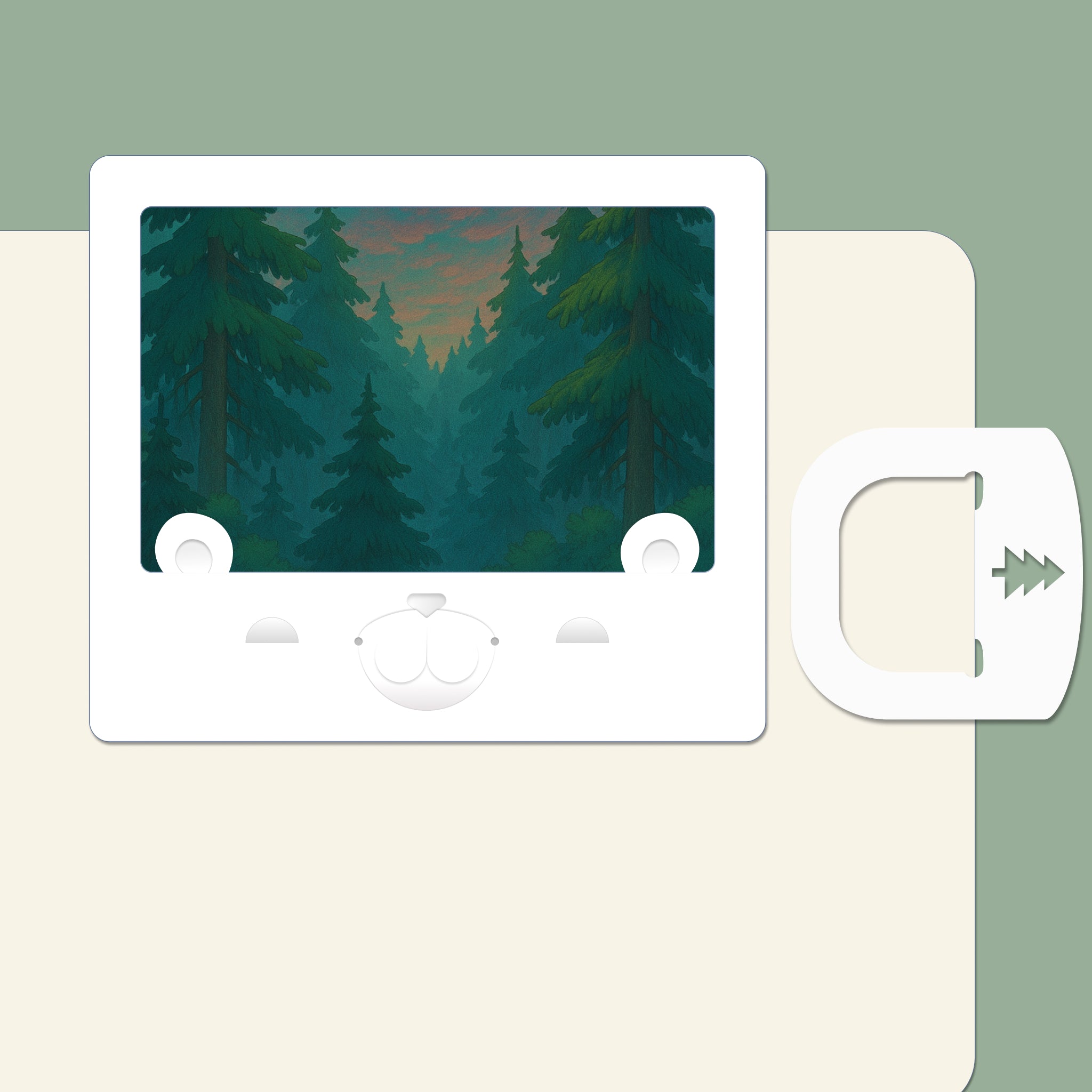 Instant Friends Bear Landscape Frame 4-pack