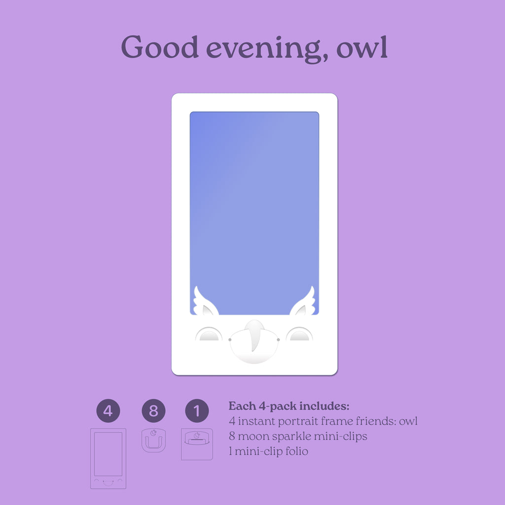 Instant Friends Owl Portrait Frame 4-pack