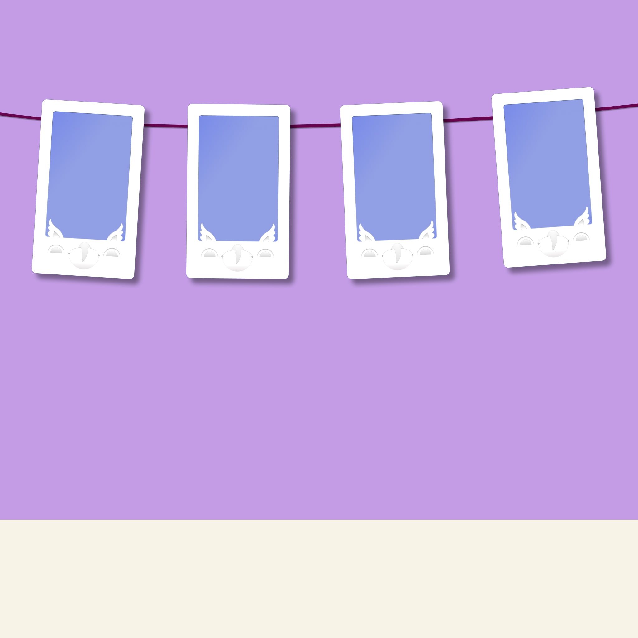 Instant Friends Owl Portrait Frame 4-pack