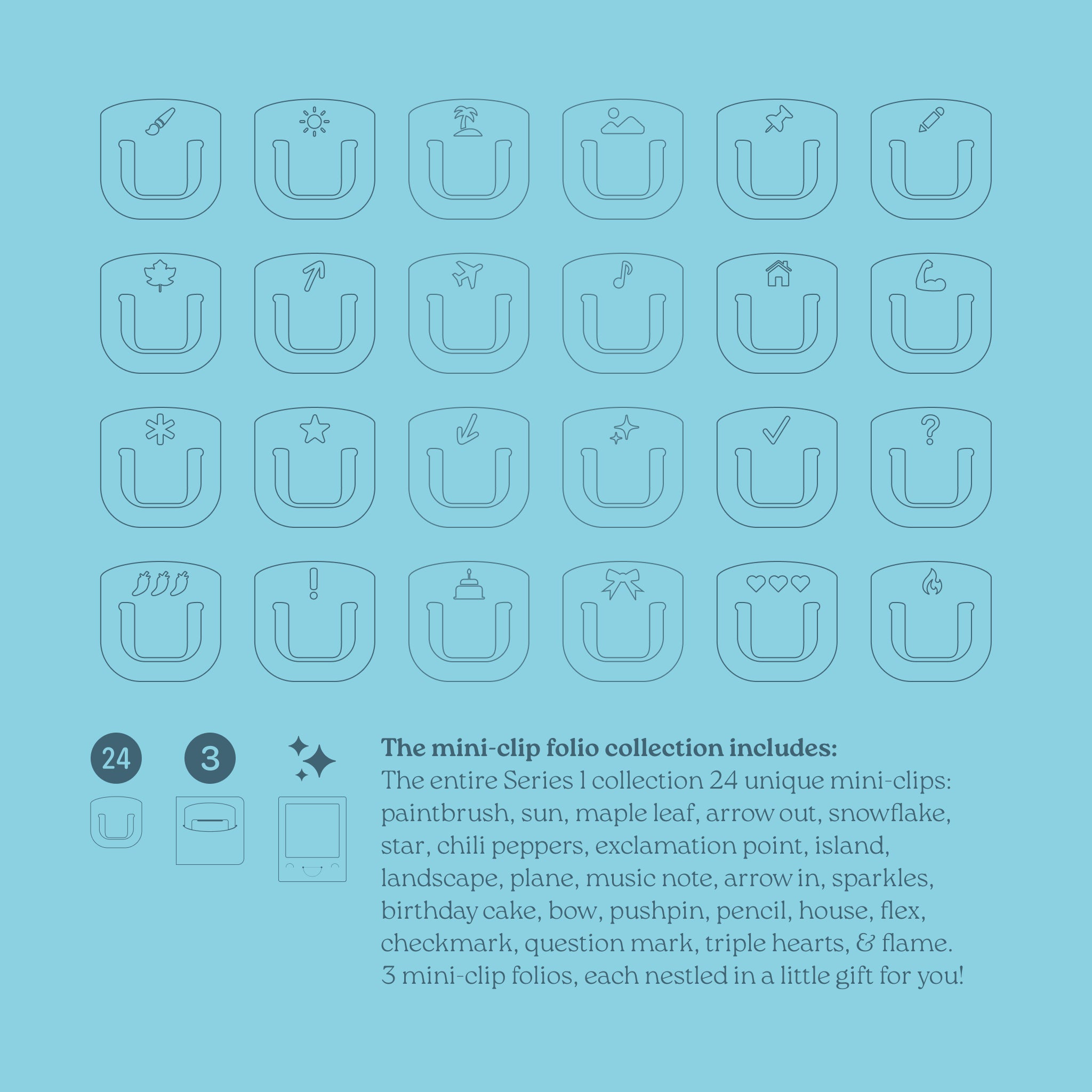 Mini Clip Series 1 Folio Collection