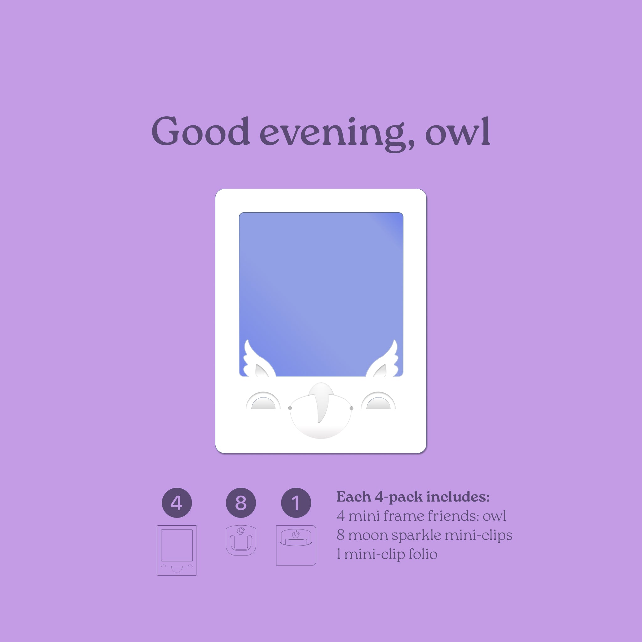 Mini Friends Owl Frame 4-pack