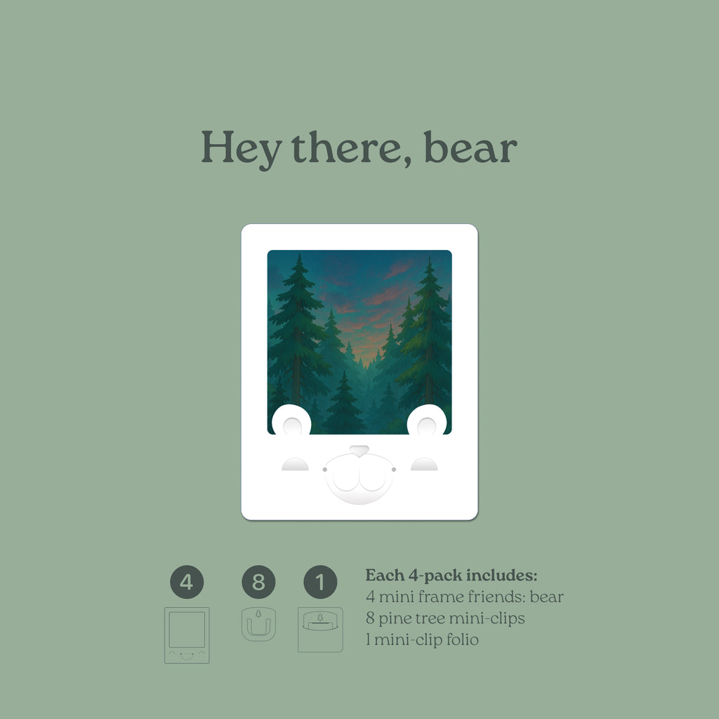 Mini Friends Bear Frame 4-pack