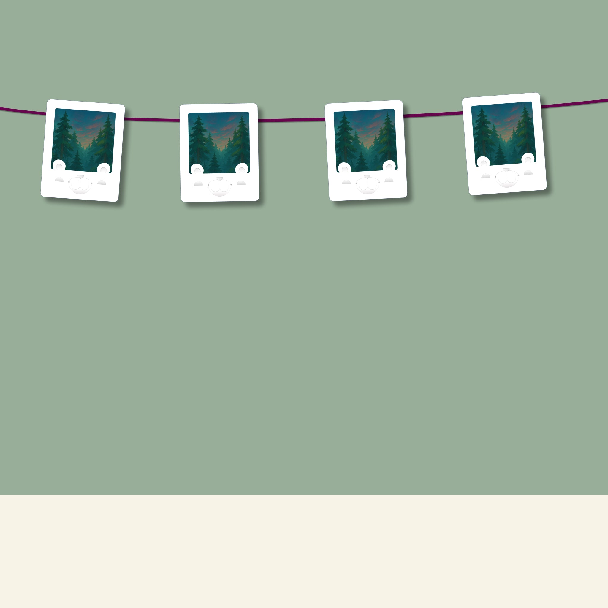 Mini Friends Bear Frame 4-pack