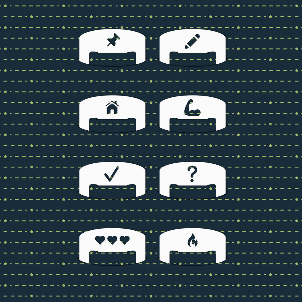 Mini Clip Series 1 Folio - Group 3 "Pushpin" 8-clip pack